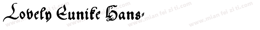 Lovely Eunike Hans字体转换